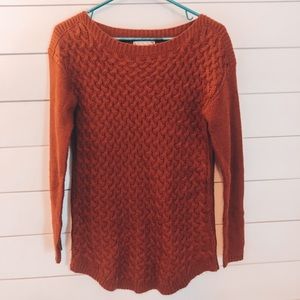 Burnt orange sweater